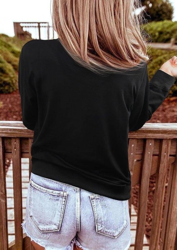 Talk To Me Goose Sunset Glasses Sweatshirt - Black