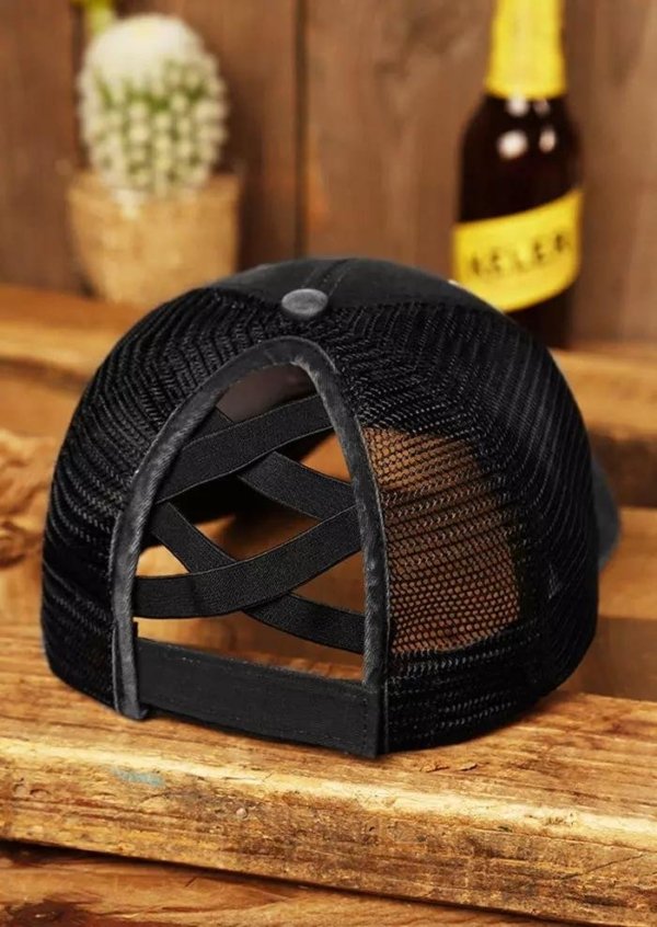 Just A Girl Who Loves Beer Criss-Cross Baseball Cap - Dark Grey