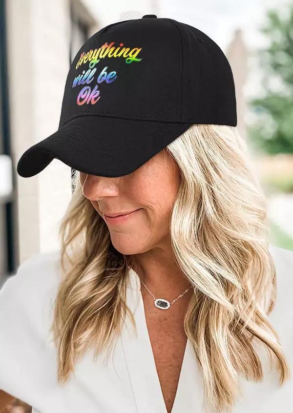 Everything Will Be Ok Colorful Baseball Cap