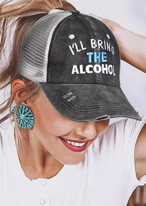 I'll Bring The Alcohol Criss-Cross Baseball Cap - Gray