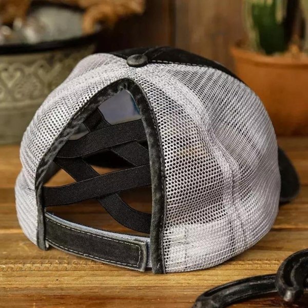 Just A Girl Who Loves Beer Criss-Cross Baseball Cap - Gray